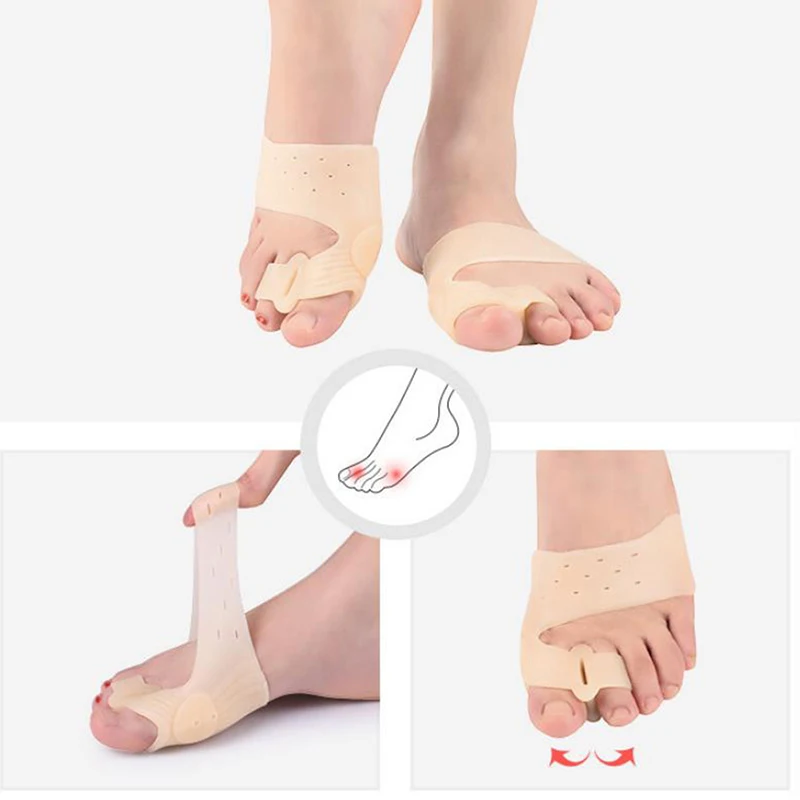 Silicone Bunion Corrector Toe Separator for Hallux Valgus