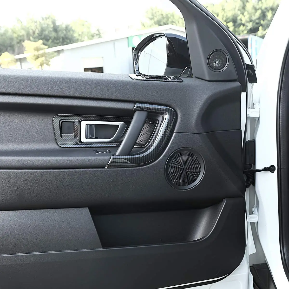 

Carbon Fiber Style Replacement ABS Inner Door Handle Trim for Land Rover Discovery Sport 2016-2019