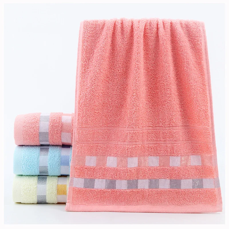 

Cotton Towel Satin Solid Color Absorbent Household Face Towel Towels Bathroom Hand Towel