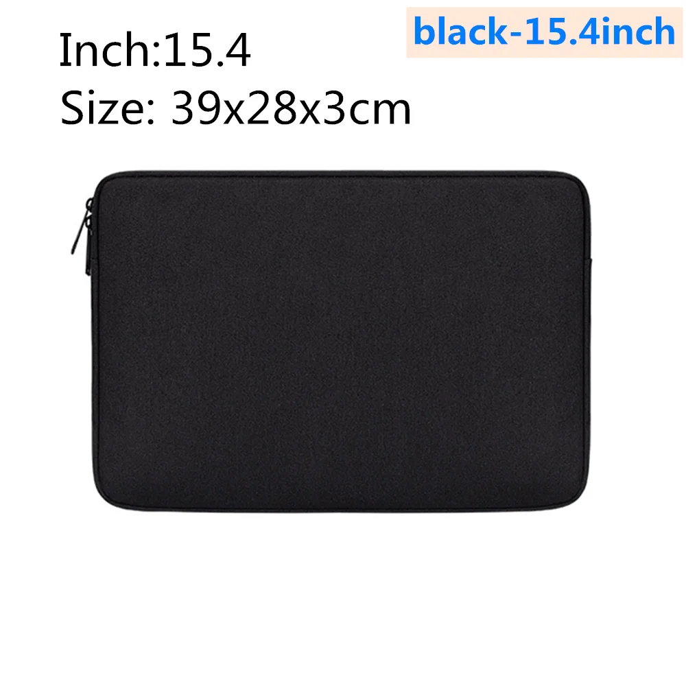 black-15.4inch Водонепроницаемый чехол для ноутбука Macbook air pro 13,3 14,1 15,4 15,6 дюймов для Apple просо ноутбук Войлок вкладыш посылка чехол - Цвет: black-15.4inch