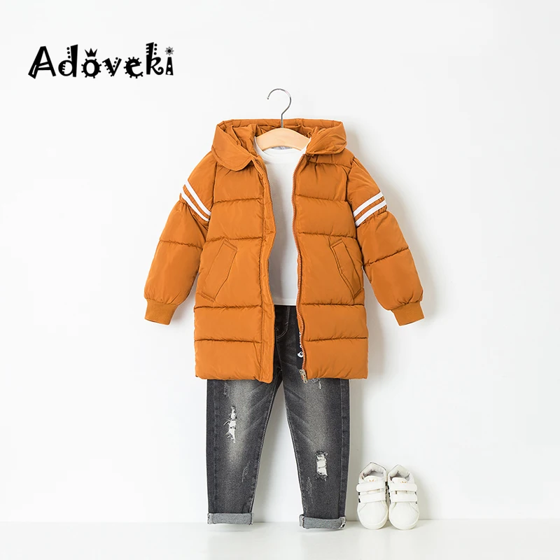 Adoveki/Новинка года; зимняя детская куртка-пуховик 90%; пальто для маленьких девочек; теплая зимняя куртка высокого качества с капюшоном для детей От 2 до 8 лет