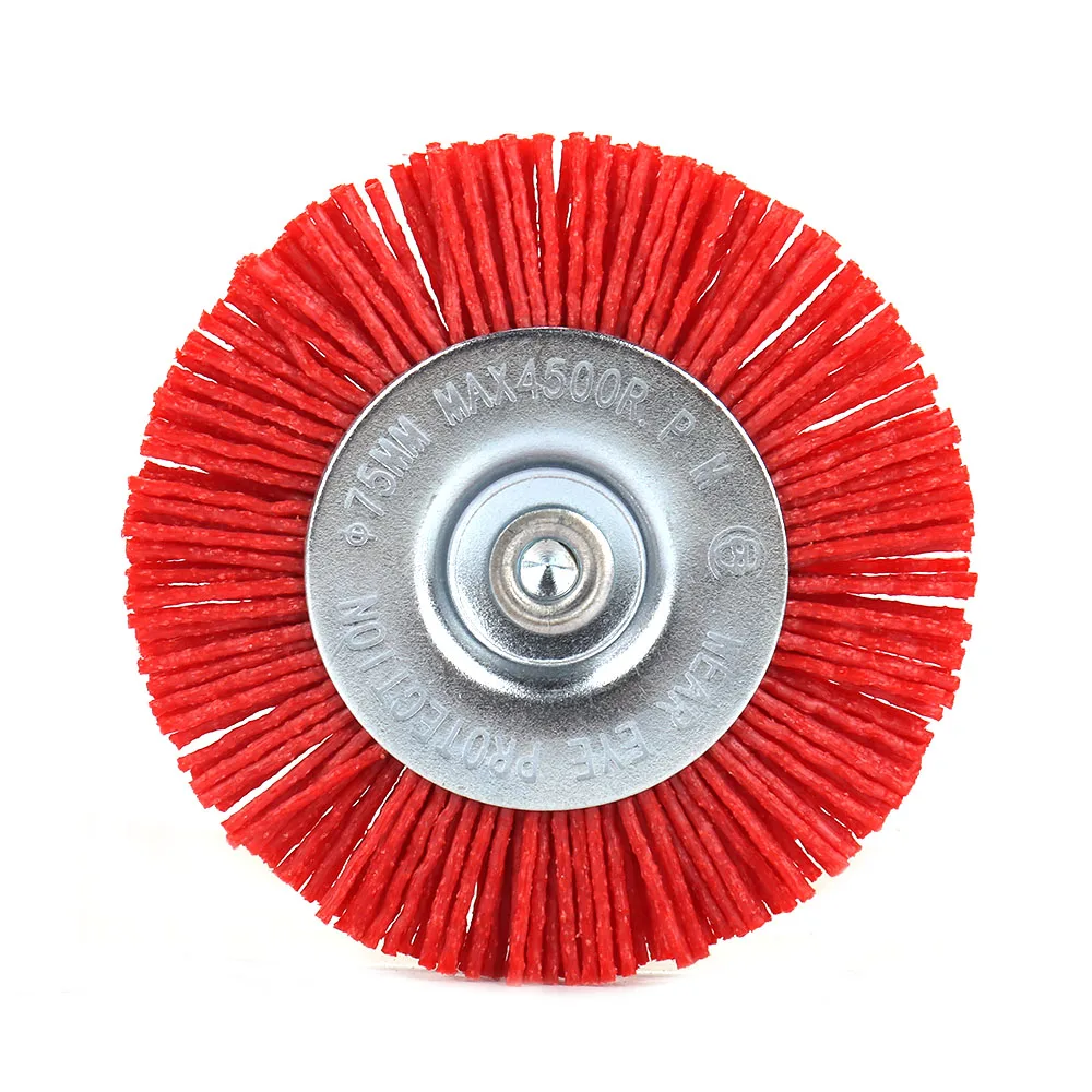 Brosse coupelle en Nylon, 3 pouces, 75mm, pour roue à fil abrasif