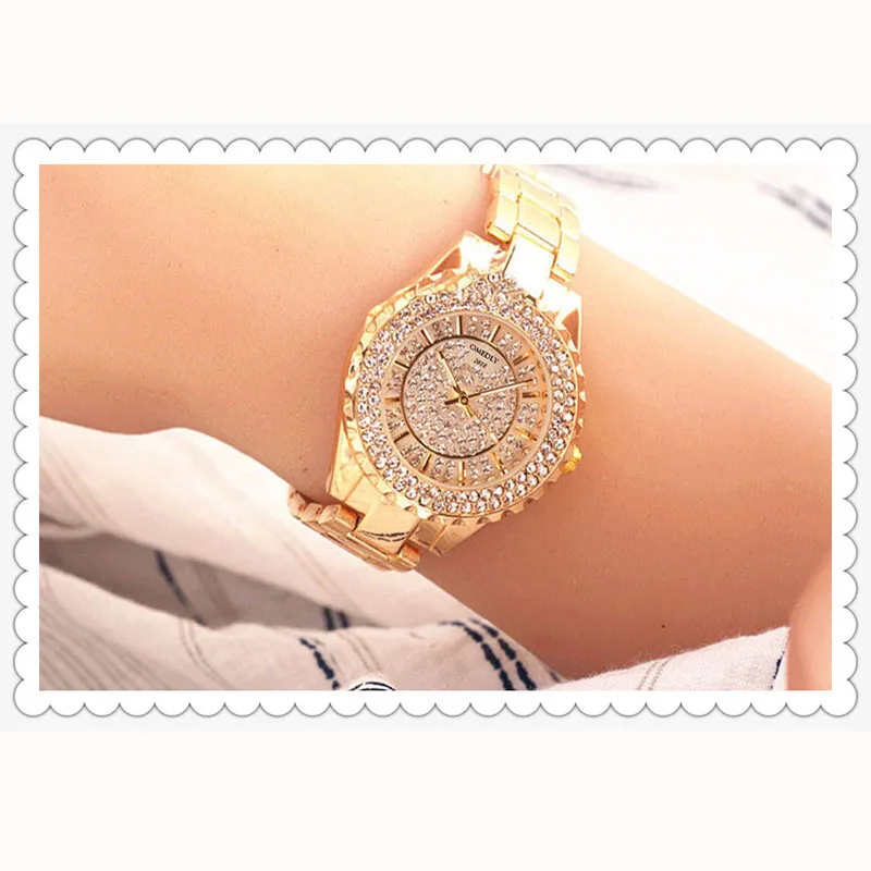 

Hot Selling circling stars Steel Belt crystal watch WOMEN'S watch brand Korean-style fashion watch a generation of fat