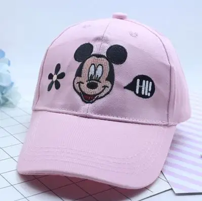 Детская бейсболка s шляпа Микки Мауса Бейсболка Snapback кепки бренд хип-хоп высокое качество Bone gorras дети мальчик Casquette - Цвет: 4