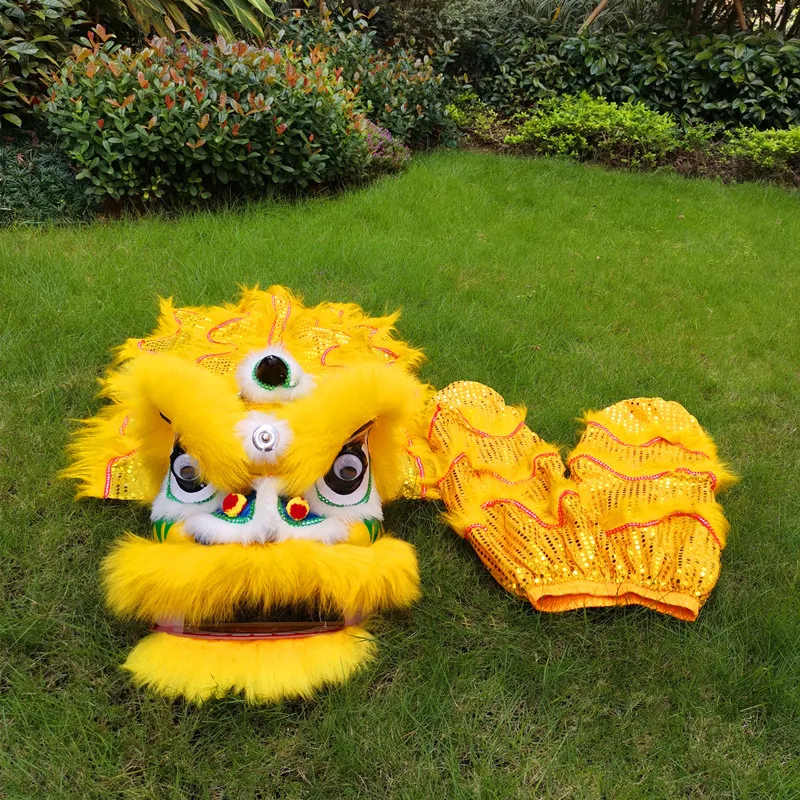 

Lion Dance Props Classic Version Chinese Traditional Culture Mascot Costume Cartoon For Kid Outfit Dress Carnival Festival