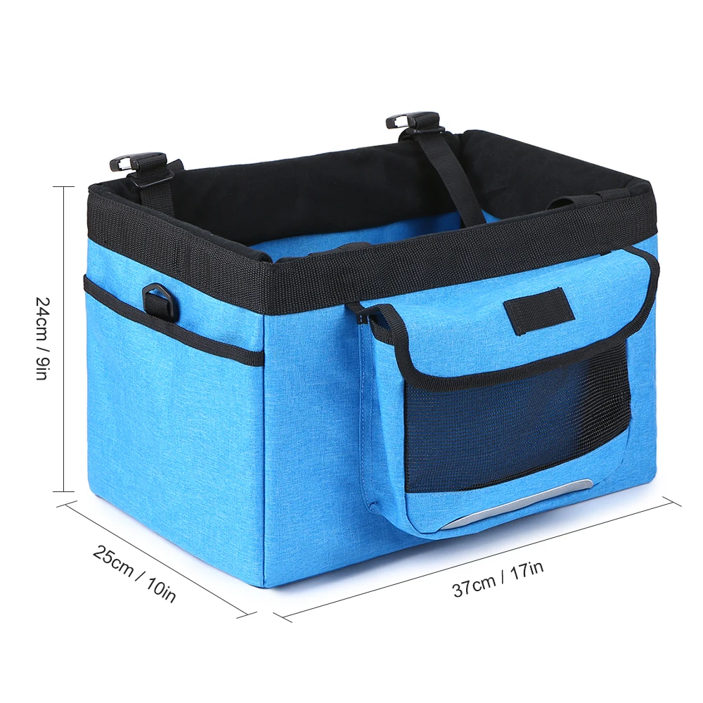 Perfect Lixada Foldable Bicycle Front Basket Large Capacity Multifunction Detachable Bike Pet Basket Carrier Camping Outdoor Cycling 5