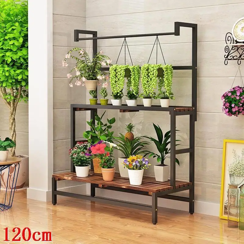 MODEL F Лестница Etagere Pour Plante Varanda горшок плантенреккен дерево Terraza полка Dekoration открытый цветок Stojak Na Kwiaty завод Стенд - Цвет: MODEL F