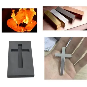 

2pcs Gold High Density Graphite Mold Melting Casting Tools 5-6ml