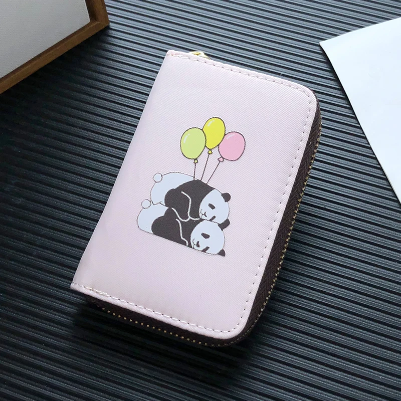 Модный милый чехол для паспорта Kawaii Balloon Panda, ID, кредитный держатель для карт, сумка, чехол, кошелек, высокое качество, портмоне для документов - Цвет: pink