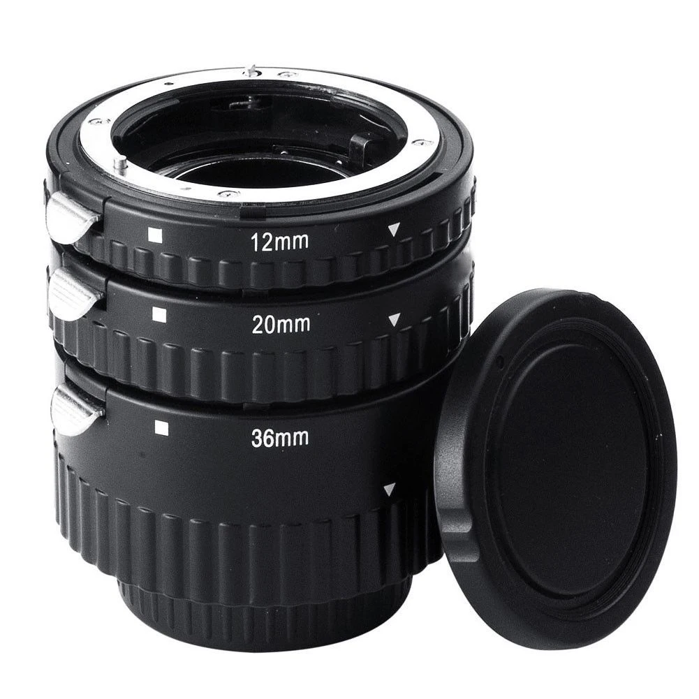 Объектив крупным планом адаптер для камеры кольцо автоматическая фокусировка Макро фотография Регулируемая удлинительная трубка DSLR Microspur для Nikon D7100 D800
