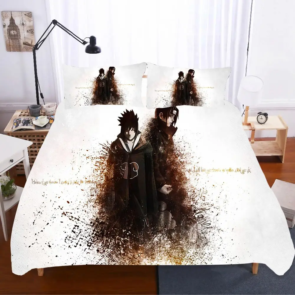 Домашний текстиль постельное белье Наруто Ropa De Cama роскошный подарок Твин сабанас 3d комплект постельного белья королевского размера Постельное белье евро постельное белье поплин