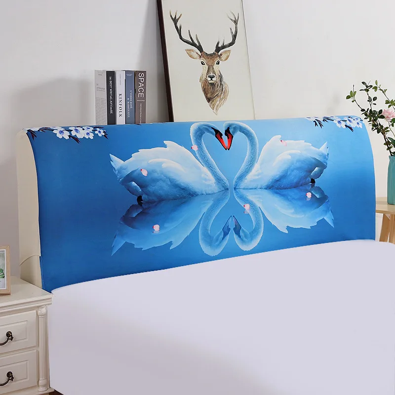 Supply Fabric European Soft Roll Leather Bed Thick Bed Cover Digital Printing Stretch Fabric Crystal Velvet Bed Cover