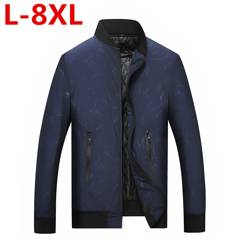 Новый размера плюс 8XL 7XL 6XL 5XL зимняя брендовая мужская куртка детская высокого