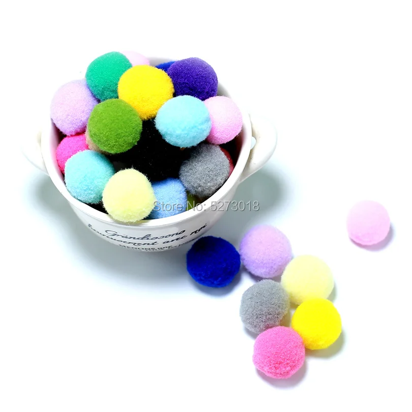 5/8/10/15/20/25/30 мм мягкий пушистый шарик-помпон DIY Pom Poms войлочный мяч ручной работы для детей игрушки Свадебные украшения материалы для рукоделия Шитье