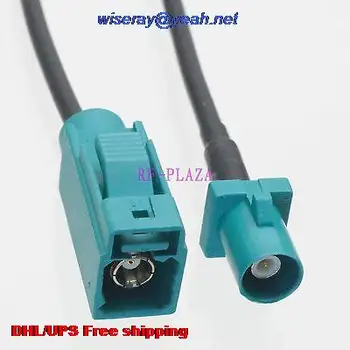 

DHL/EMS 50 pcs Cable 6inch Fakra SMB Z 5021 male to Z female jack RG174 RF Pigtail jumper cable with one year warranty-A2