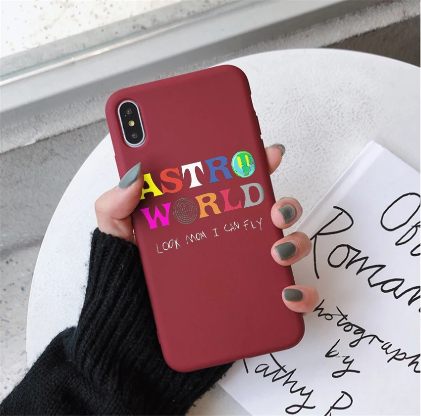 Посмотрите мама я могу лететь конфеты цвет чехол для телефона TPU для iphone X 7 XS XR XSMAX 11 11Pro Astroworld wish you wish WAS here travis Cover - Цвет: 12388