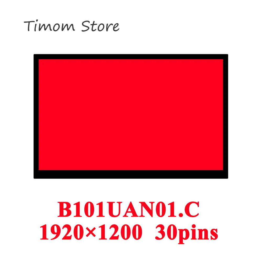 

B101UAN01.C 1920×1200 IPS 50% NTSC eDP 30pins 400 cd/m² Luminance Ratio 800:1 10.1" Laptop LCD Glare Panel for AUO Display Brand