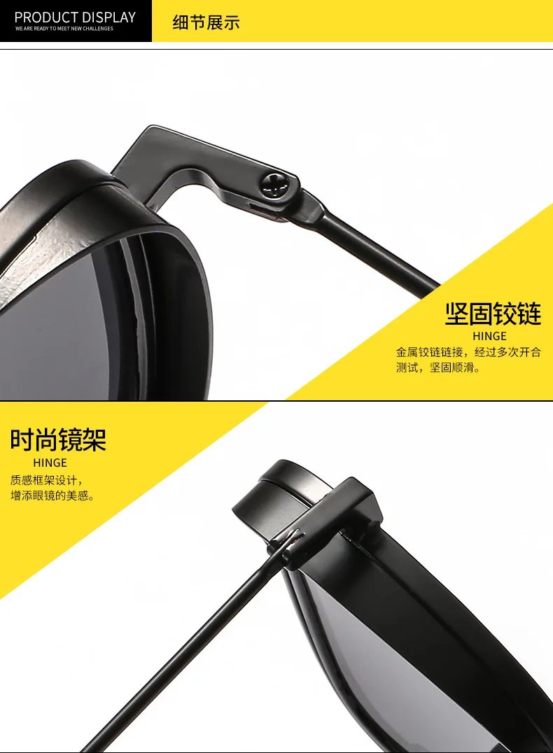 Oversized Sunglasses Women Fashion New Brand Big Square Frame Flat Top Sun Glasses Female Vintage Retro Full Black Sunglass NX