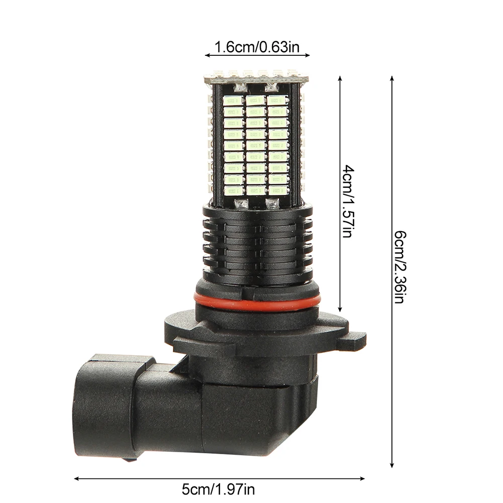 2 шт. 9006/HB4 84SMD 8000K водонепроницаемый автомобильный SMD светодиодный светильник для противотуманных фар, сменные автомобильные аксессуары