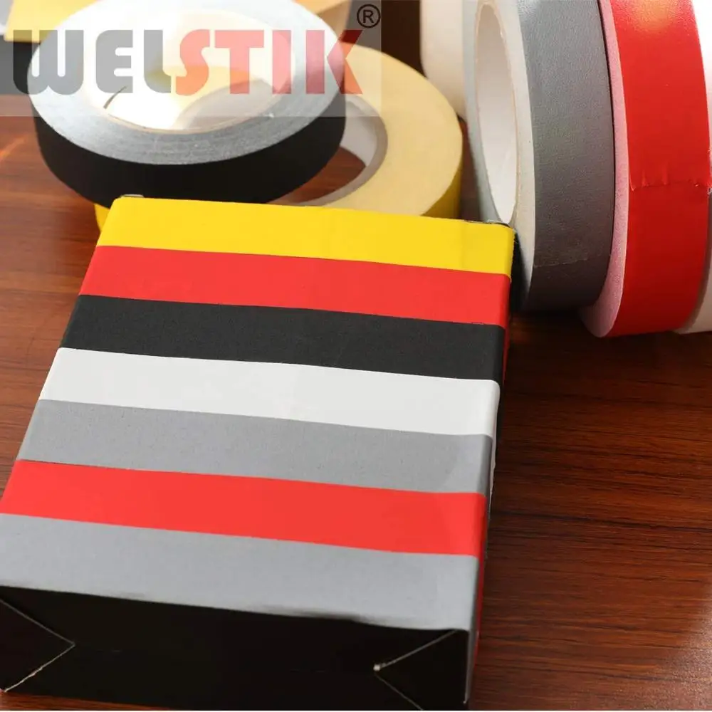 WELSTIK Professional Coloured Gaffer Tape 6 Pack 25mm x 9.14m