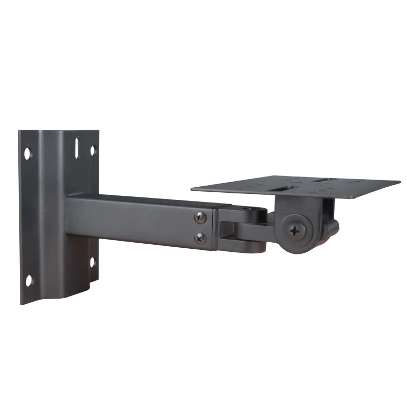 2 Staffe Universali Per Altoparlanti In Metallo Nero - Montaggio A Parete O Soffitto, Regolazione 180°, Portata 13,6 Kg