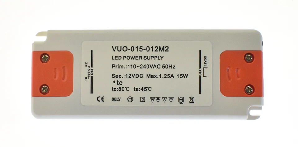 AC110-240V к 12 В 15 Вт Светодиодный драйвер Трансформатор Адаптер питания электронный внутренний для светодиодной полосы света и лампы
