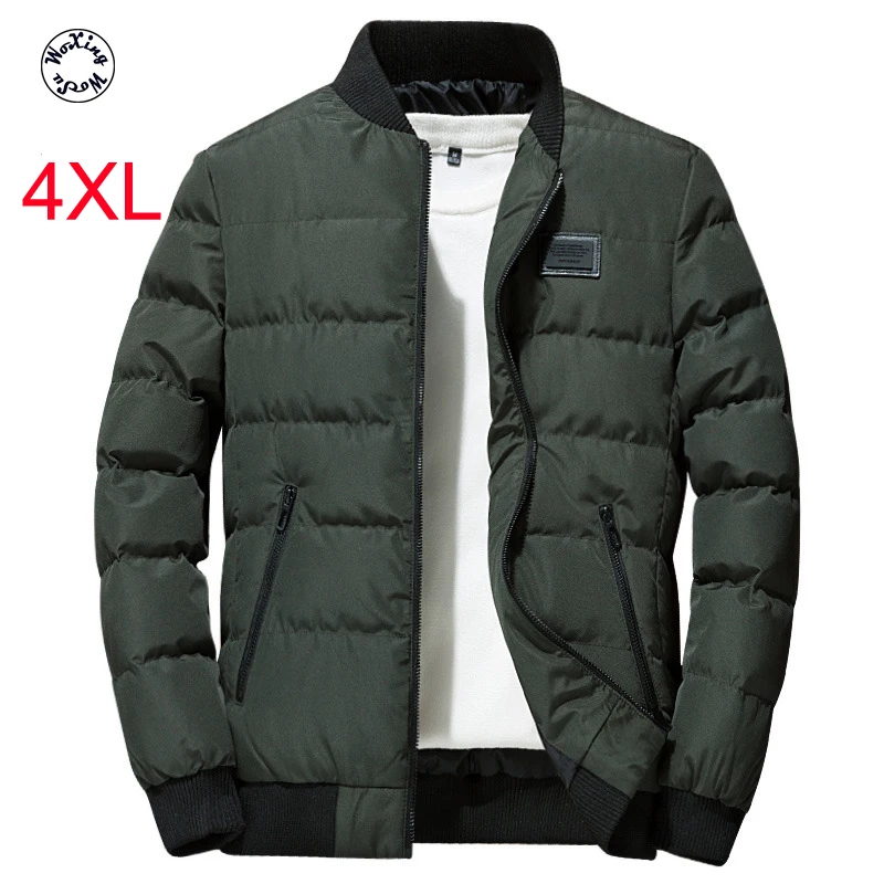 

baseball winter brought down cotton-padded clothes cotton coat to keep warm recreational temperament commuter male