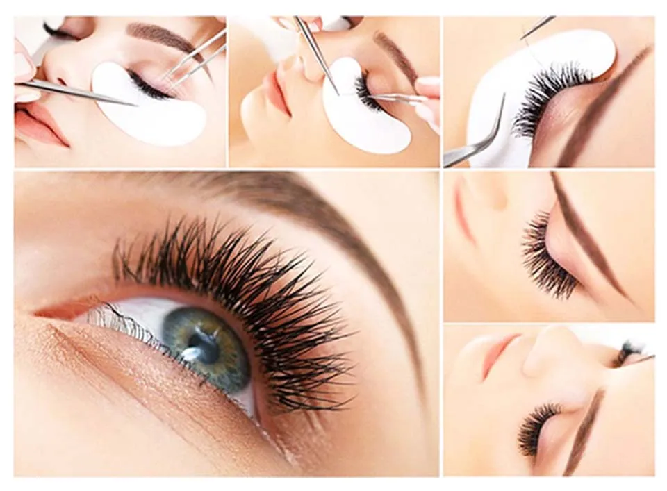 嫁接睫毛过程