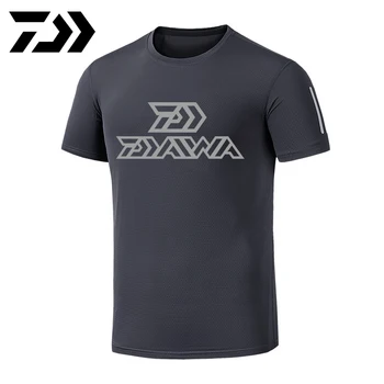 

2020 New Outdoor Daiwa Fishing Shirts Sunscree Breathable Summer Autumn Fishing Clothes Quick Dry Anti-uv Tee Hiking Shirt