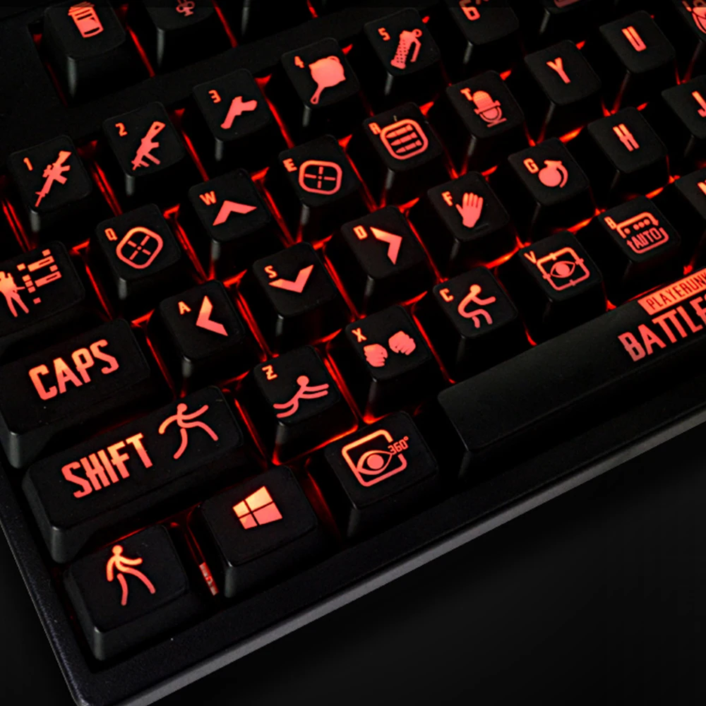 [Hfsecurity] 108 клавишей из АБС-пластика с подсветкой игры колпачки для Cherry MX6.0 IKBC механические Keybaord