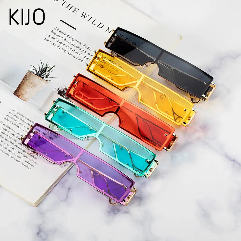 

New Cool Small One Piece Square Sunglasses Women 2020 Vintage Sun Glasses Men Sunglass Feminine glasses UV400