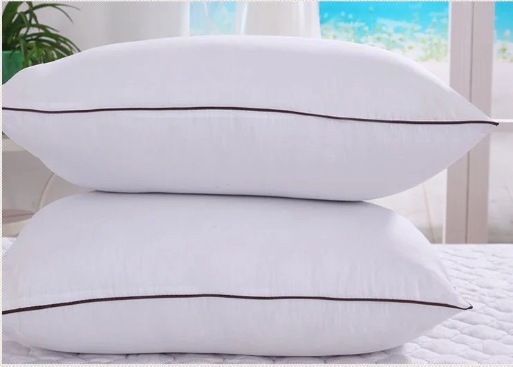 2 PC coffee line 48x74 см, рождественский подарок, Ортопедическая подушка для сна, для кровати, супер мягкое волокно, уменьшает боль в плечах, шее, здоровье, Шейная подушка - Цвет: 2 PC coffee line