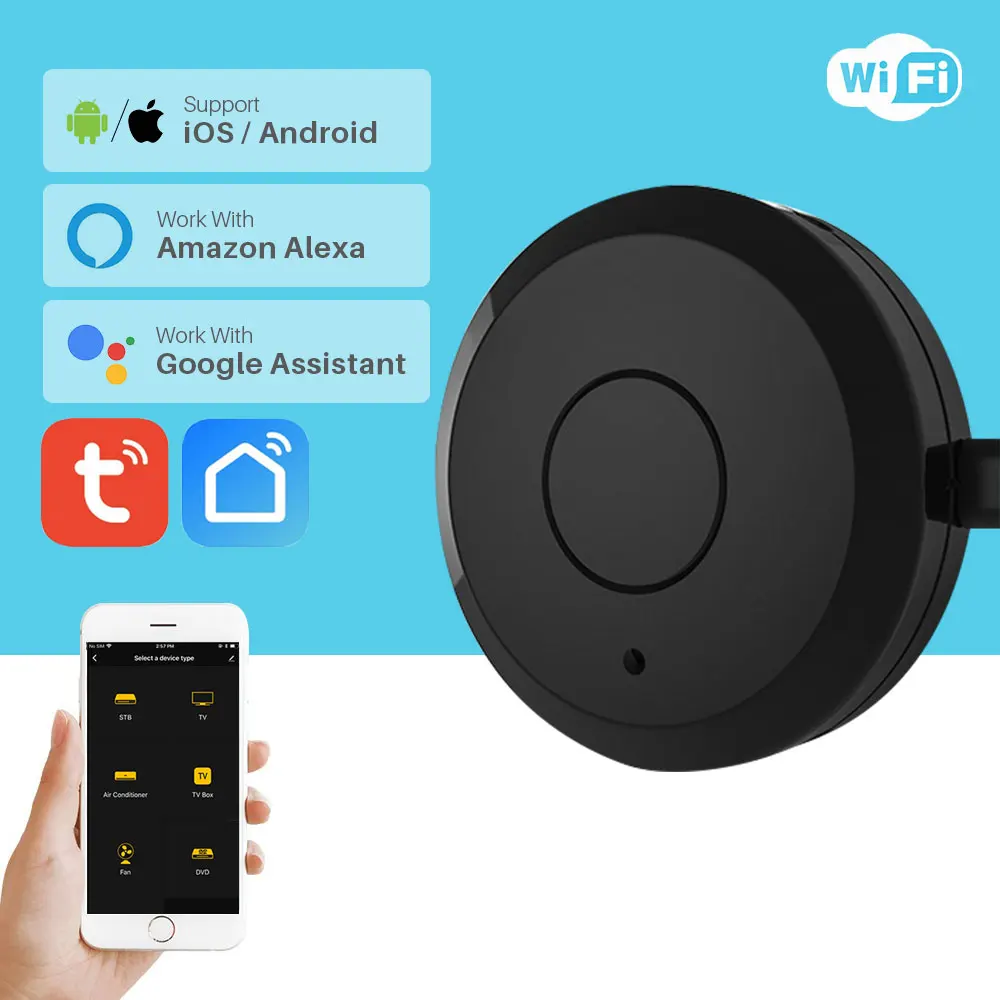 Tuya Universal Smart WiFi IR Remote Controller For TV Air Conditioner