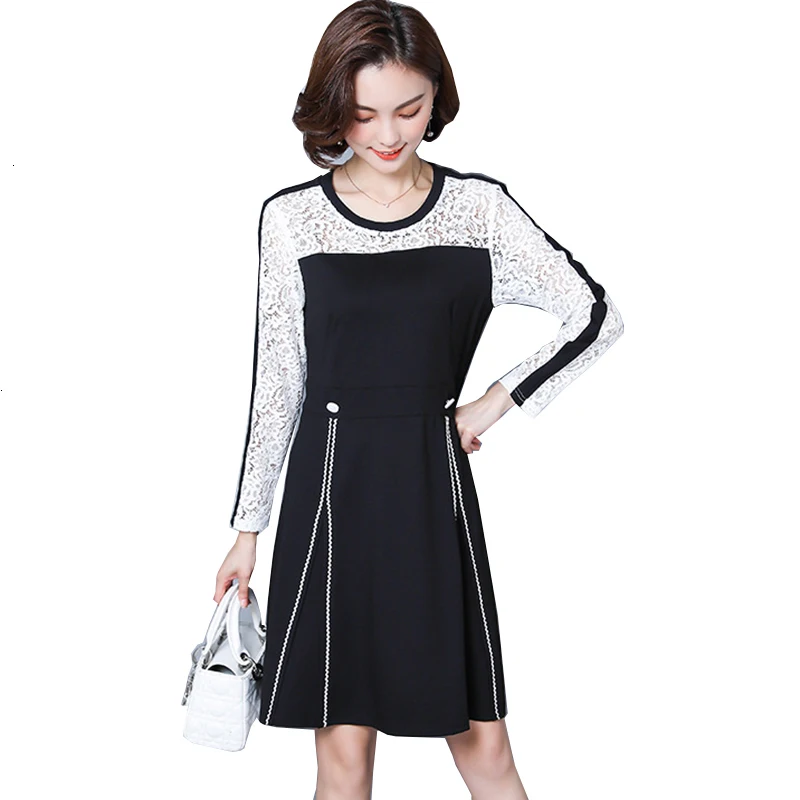 

Sexy Hol Jurk Vrouwen sequins elegant Kant Patchwork Jurken wearing casual clothes