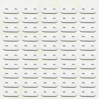 

50Pcs Curtain Coating Lead Block Curtain Bottom Weight Gain Curtain Pendant Lead Weights White (15g)