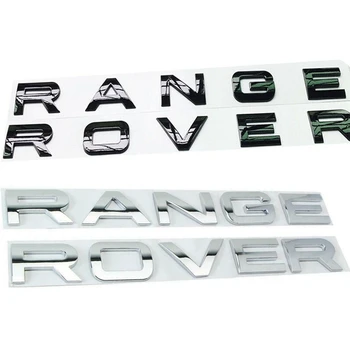 

20pcs ABS Front Hood Emblem Range Rover Hood Letters Stickers for Land Rover - 10pcs Glossy Black & 10pcs Glossy Silver