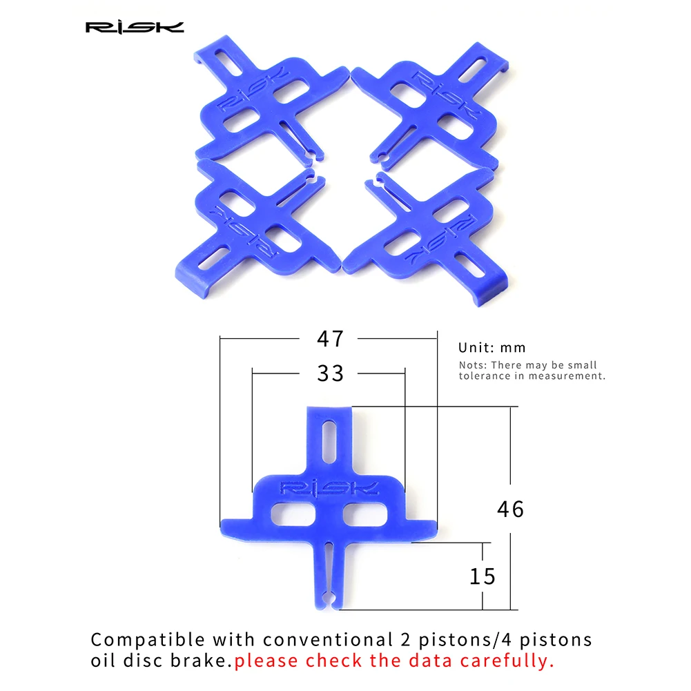 Hydraulic Disc Brake Pads Spacer Instert Bicycle Brake Spacer Disc Brakes MTB Bike Parts 10pcs/Pack