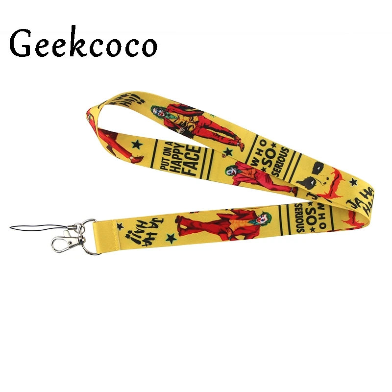 

The joker horror Movie Multi-function Mobile Phone Straps Tags Neck Lanyards for key ID Lanyard Badges Neck Straps webbing J0926