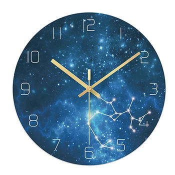 

Glass Wall Clock Creative Design Vintage 3d Clock Antiquewanduhr Mural Quartz Mute Guess Women Electronic