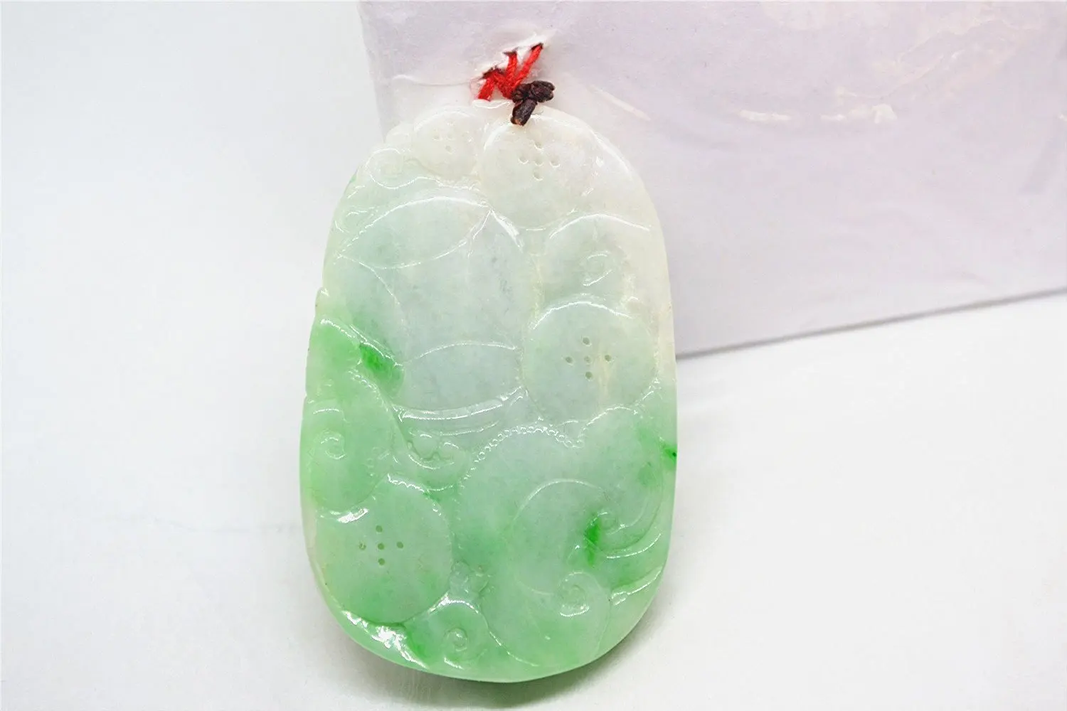 LETSFUN Fine Jewelry Myanmar Old Pit Jade кулон цепочка для свитера подарок