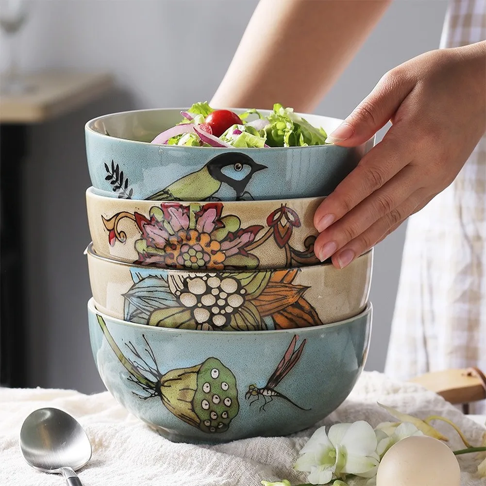 7 Inch Salad Noodle Bowl Beef Noodle Bowl Personality Restaurant