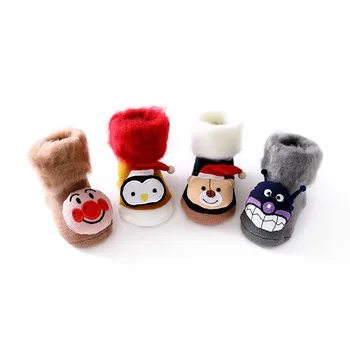 

Infant Socks For Baby Warm Booties Sock With Non-slip Soles For Newborn Baby Girl Boy Socks Kids Winter Sock WMF054-1
