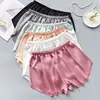 Plus Size Silky Shorts Women Summer Outer Wear Korea Sexy Cool Pure Color Sleep Bottoms Simple Sleep Shorts Women Pajama Shorts ► Photo 2/6