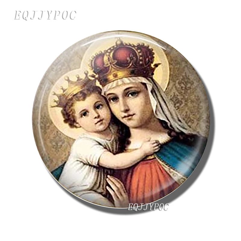 PACK OF 1 Христианская Дева Мэри магнит на холодильник религиозное украшение на холодильник St Joseph Мадонна мать и ребенок искусство магнит на холодильник - Цвет: PACK OF 1