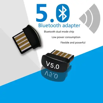 

USB Bluetooth Adapters BT 5.0 Wireless Computer Adapter Audio Receiver Transmitter Dongles Laptop Earphone BLE Sender