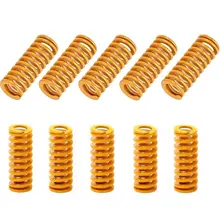 

10pcs Heated Bed Springs for 3D Printer Light Load Compression Spring, 8 X 25 mm