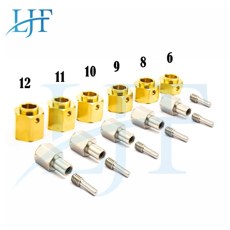 Ljf 4Pcs/1 Set 6/8/9/10/11Mm Prolunga In Ottone Apater Per Rc Modello Rc Cralwer Car Traxxas Trx4 Trx6 L207