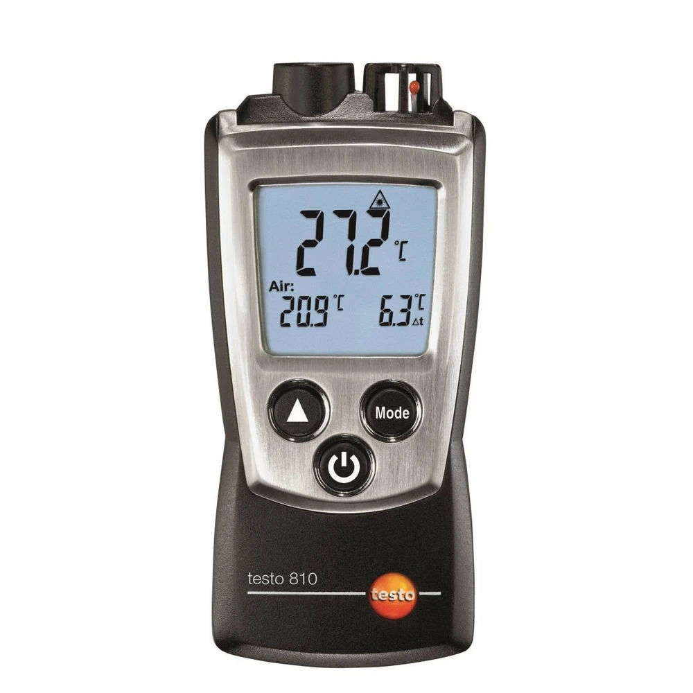  1pc Hot Cheap Portable Testo 810 Digital Infrared Thermometer Non-contact for HVAC Industry Two Mod