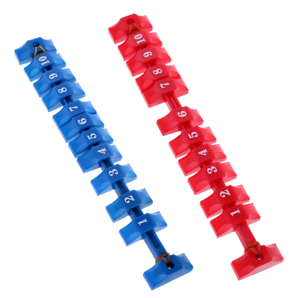 2 Pieces Blue & Red  Foosball Soccer Table Football Counter Score Units Keeper