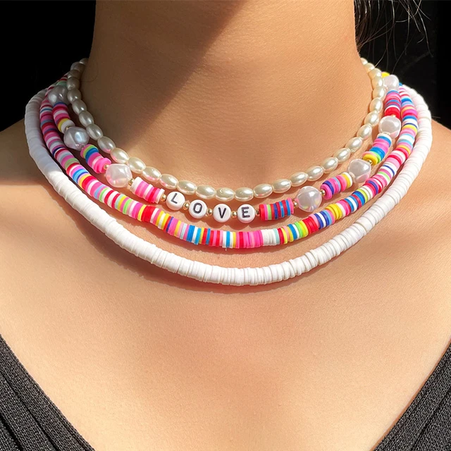 Y2K Candy Beaded Necklace - Boogzel Clothing